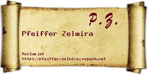 Pfeiffer Zelmira névjegykártya